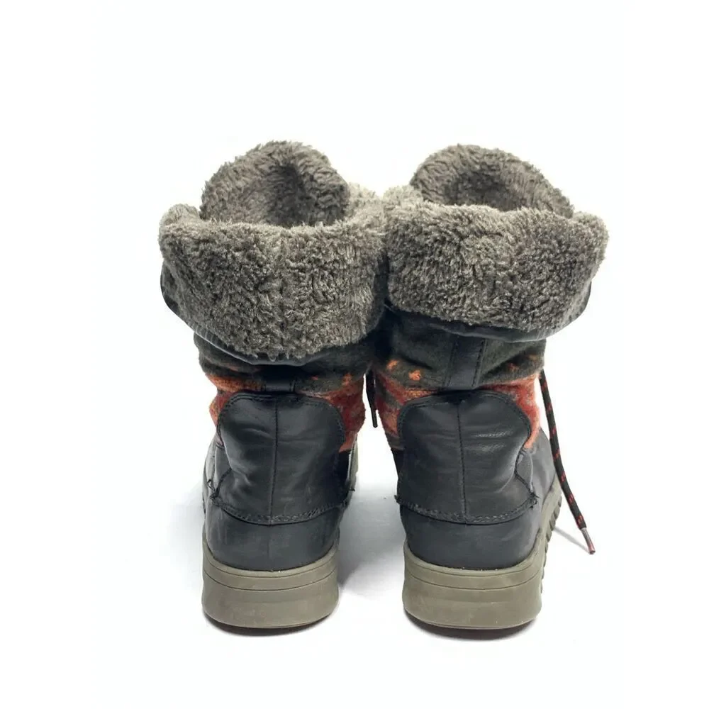 Baretraps Yaeger Stay Dry Winter Boots Aztec Pattern Women Size 7.5